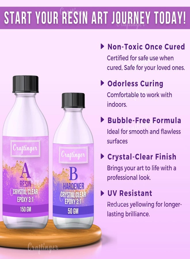 Craftinger Upgraded All in One Kit with 200gm Resin for Pendant Earring Keychain & Coaster, Multicolor - Image 5